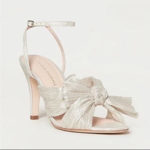 Brand new Zinnia Shimmer Pleated Bow Sandal from  Loeffler Randall